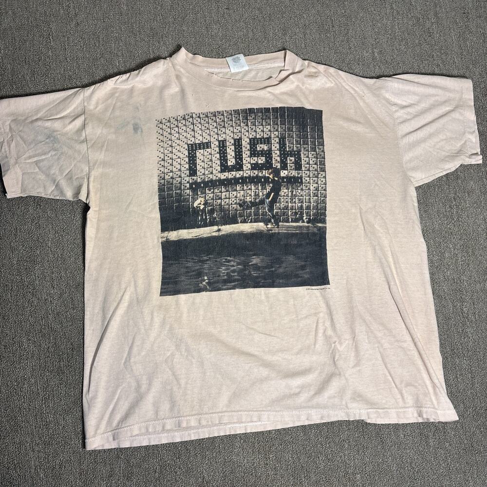 Tg 1991 RUsH Roll The Bones Tour Shirt Beautifully Distressed XL Single Stitch